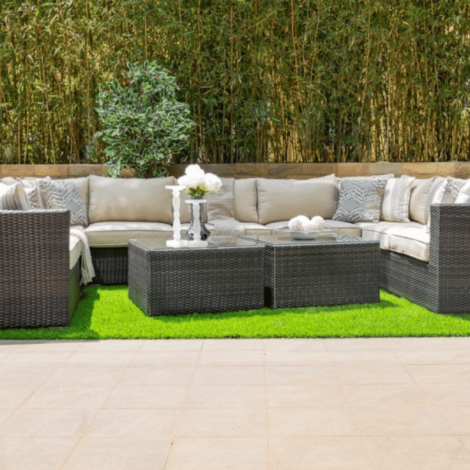 Rattan Jumbo 12-Seater Outdoor Sofa Set